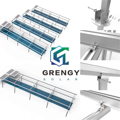 地上および柱設置型ソーラーパネルラックシステム