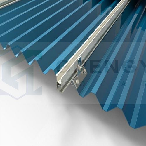 Trapezoidal clamps for solar metal roof
