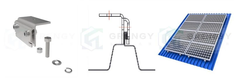 non-penetration solar clamps for metal roof
