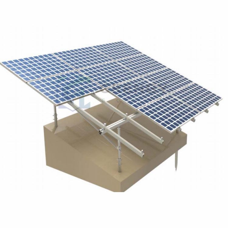 double column Solar pv ground mount system