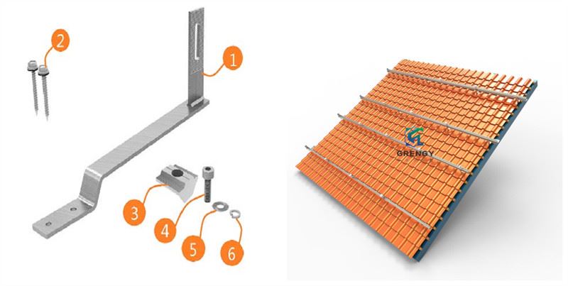 flat tile roof solar hook flat tile roof solar hook