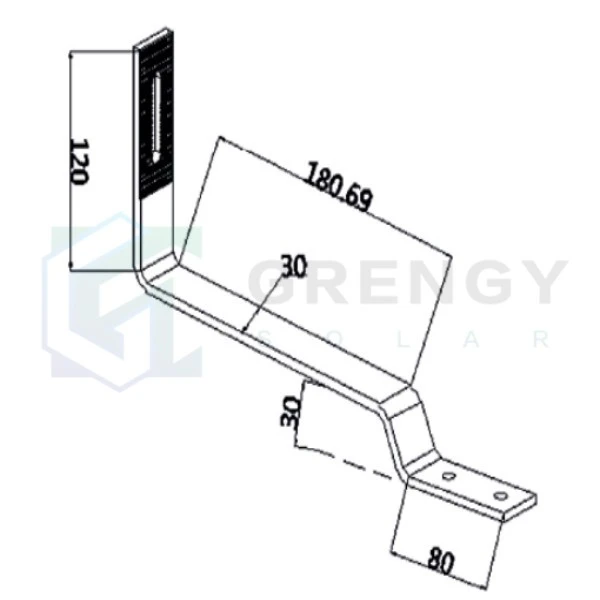 flat tile roof hook