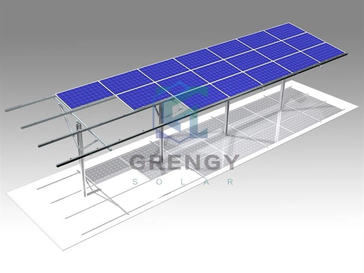 Bifacial Solar Panel Ground Racking System