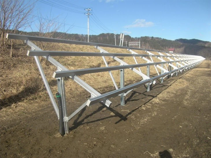 Pile Ramming Solar Mounting System Structure